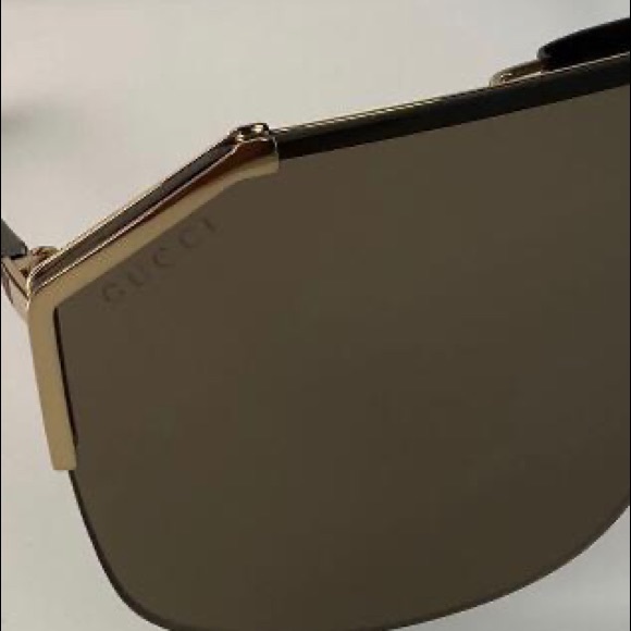 Gucci Brown Shield Unisex Sunglasses GG0291S 002 - Picture 6 of 12